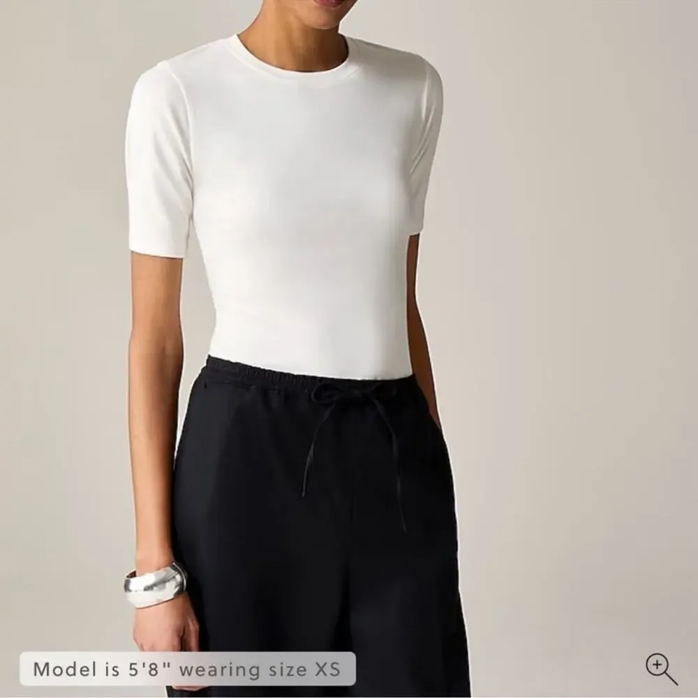 J.Crew Refined rib elbow-sleeve T-shirt